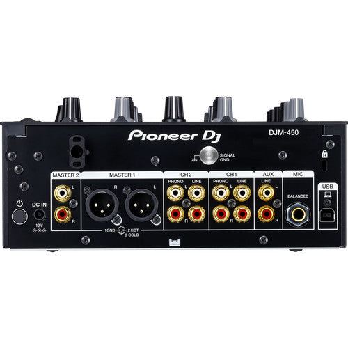 Pioneer DJ DJM-450 Compact 2-Channel DJ Mixer, Rekordbox Compatible