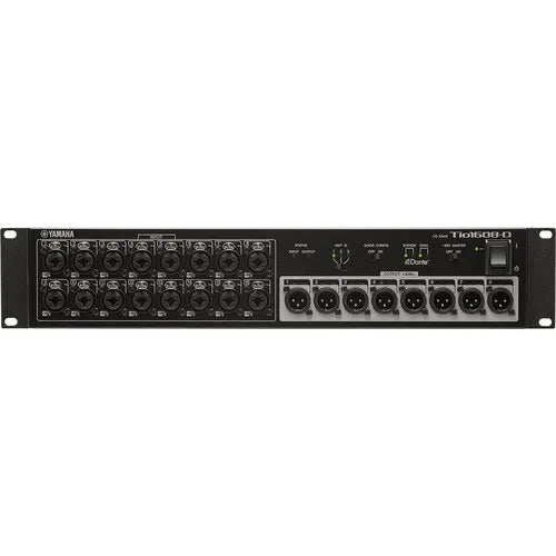 Yamaha TIO1608-D 16 Input, 8 Output  Stage Box,Dante-Equipped
