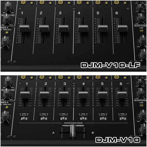 Pioneer DJ DJM-V10-LF Professional 6-Channel Digital DJ Mixer with Long Faders