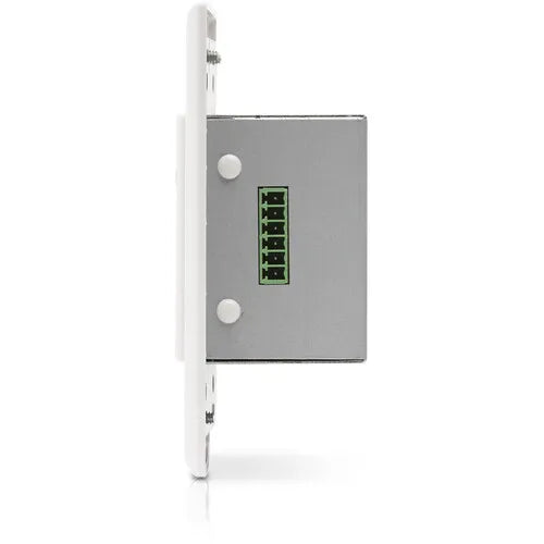 Attero Tech UND6IO-BT 4x2 Dual Gang Wall Plate Dante/AES67 White and Black Face