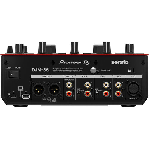 Pioneer DJ DJM-S5 2-Channel Scratch-Style DJ Mixer, Serato DJ Compatible