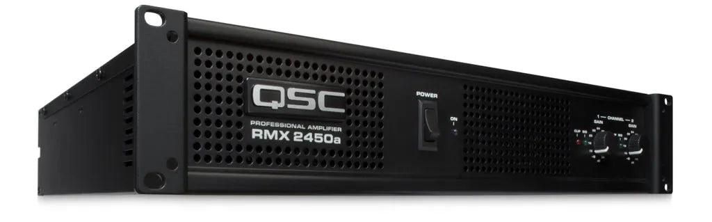 QSC RMX2450a 2-Channels, 500 Watts/ch at 8Ω, 750 Watts/ch at 4Ω, 1200 Watts/ch at 2Ω Power Amplifier