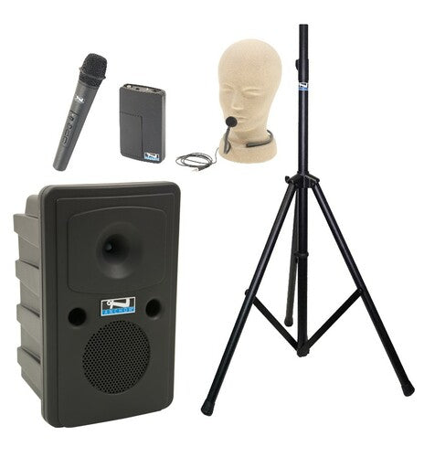 Anchor Audio Go Getter (XU2), Anchor-Air, 2 wireless mics: Beltpack/Headband WB-LINK & HBM-LINK & stand