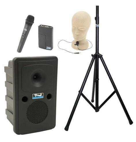 Anchor Audio Go Getter (XU2), Anchor-Air, 2 wireless mics: Beltpack/Lapel WB-LINK & LM-LINK & stand