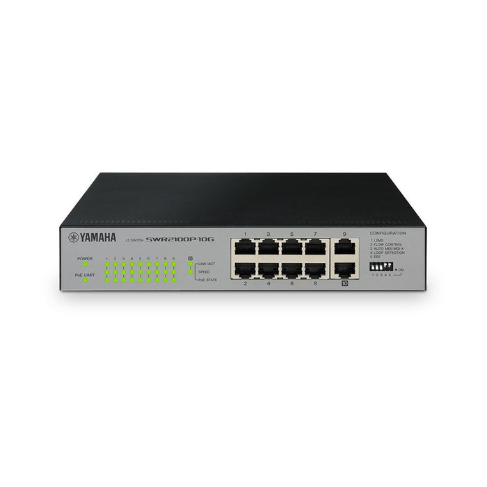 Yamaha SWR2100P-10G L2 Gigabit Dante Switch with PoE