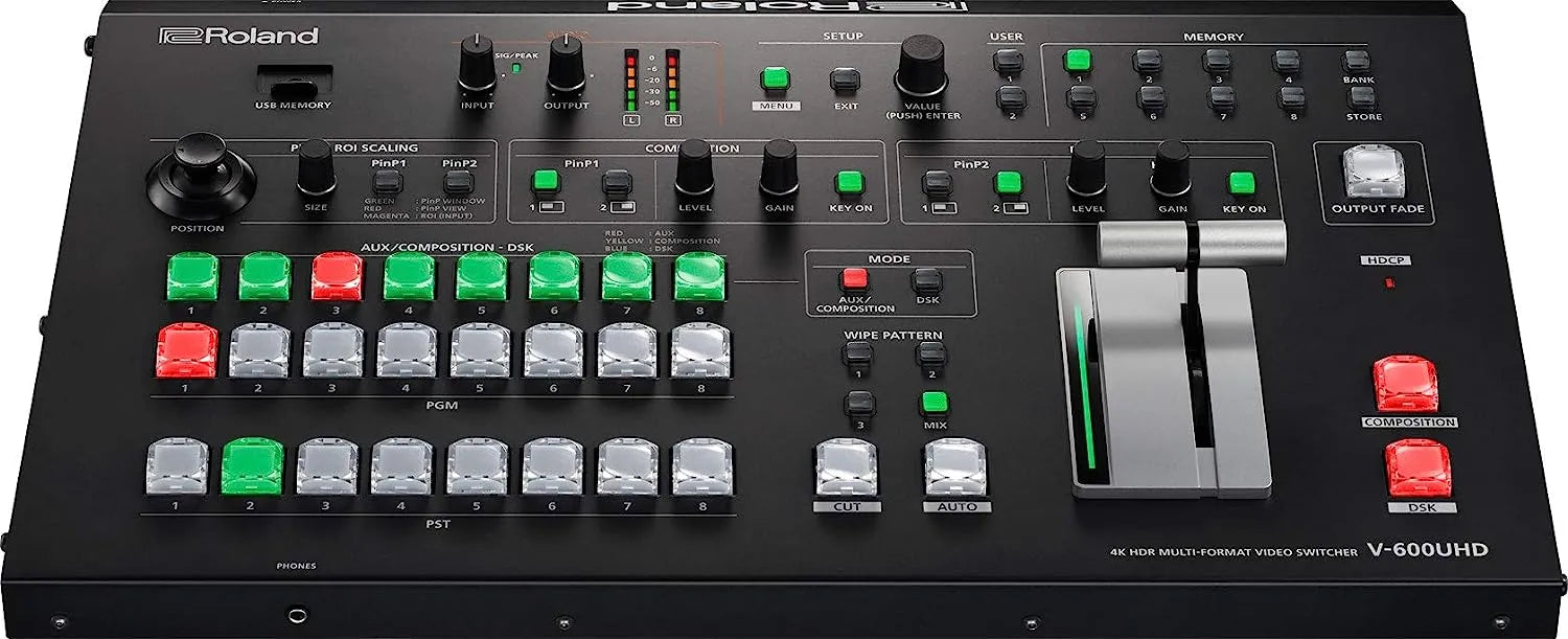 Roland V-600UHD 4K UHD Video Switcher - 6 Channel