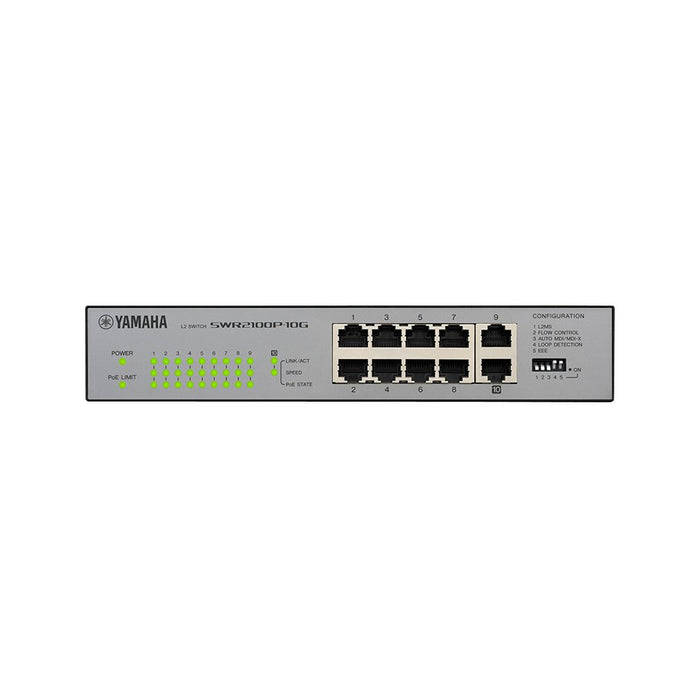 Yamaha SWR2100P-10G L2 Gigabit Dante Switch with PoE