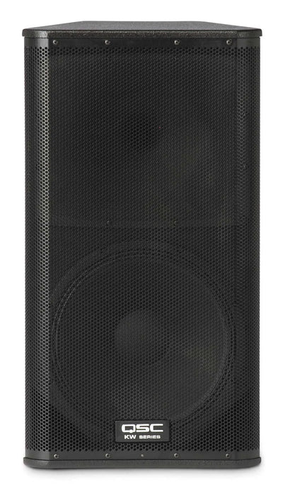 QSC KW152 15" 2-Way, 1000W, 60° Axisymmetric, Active Loudspeaker With 6.5 Horn-Loaded Midrange