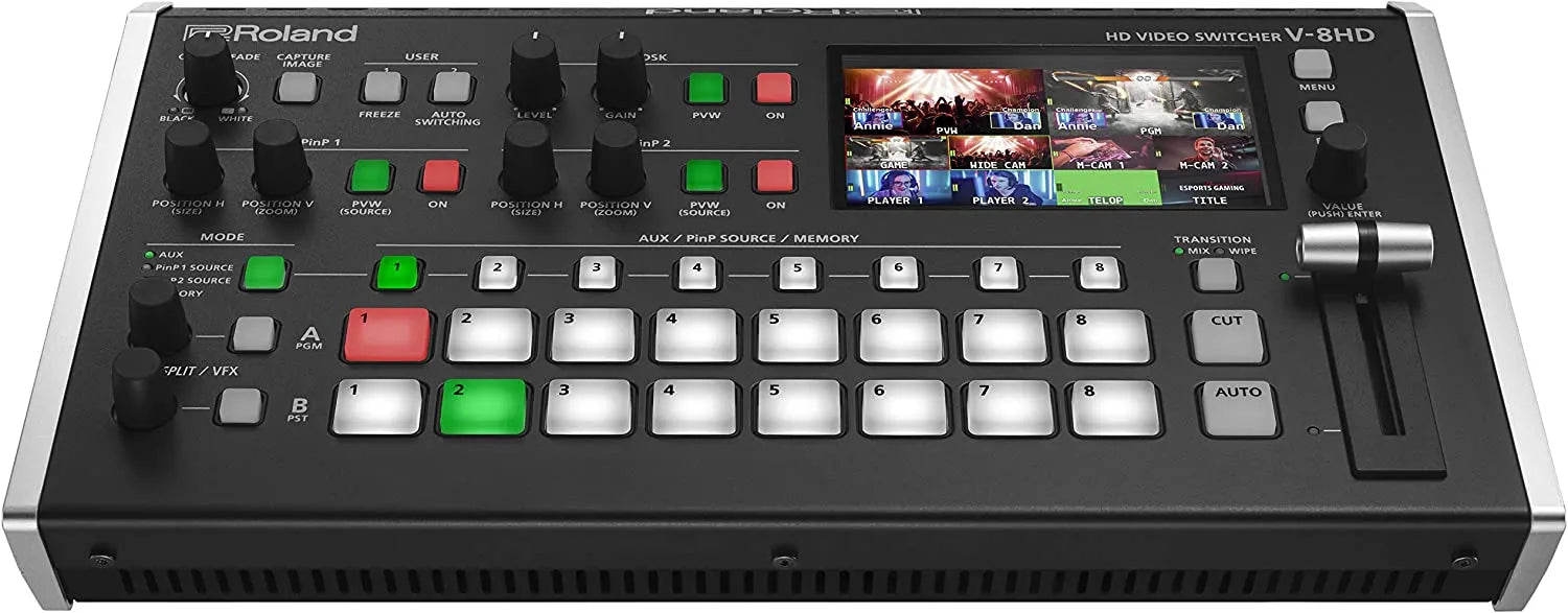 Roland V-8HD HD Video Switcher - 8 Channel