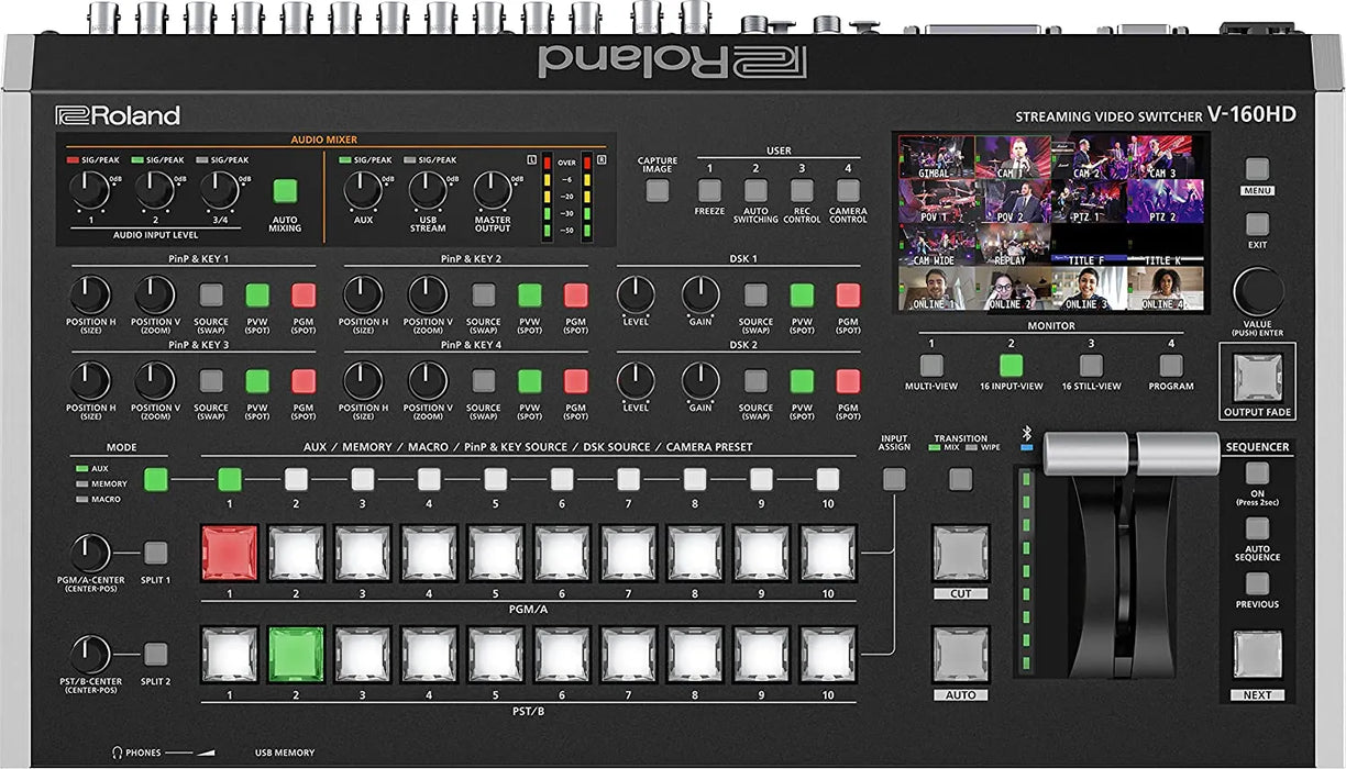 Roland V-160HD HD Streaming Video Switcher - 16 Channel