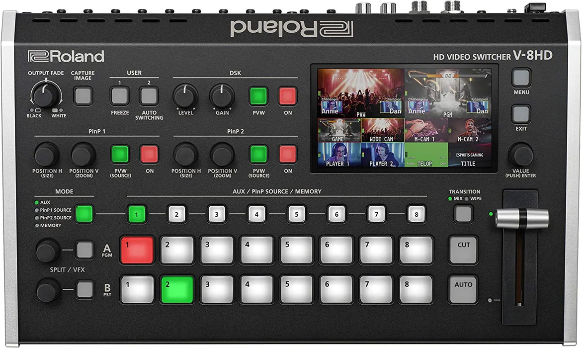 Roland V-8HD HD Video Switcher - 8 Channel