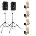 Anchor Audio Liberty Pair (U4, COMP), 4 wireless mics: Beltpack/Collar WB-LINK & CM-LINK, speaker cable & stands