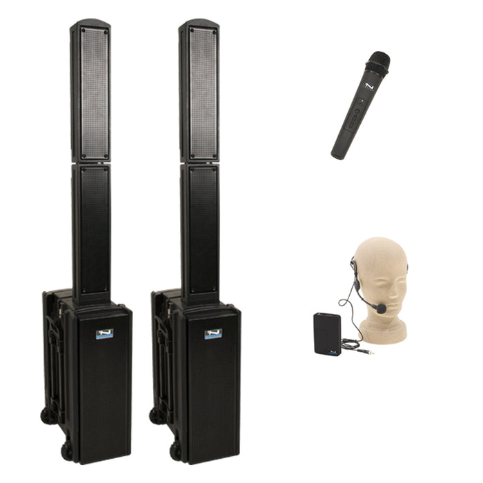Anchor Audio Beacon Pair (XU2,R), Anchor-Air & 2 Wireless Mics: Combo 
Handheld WH-LINK / Beltpack/Collar WB-LINK & CM-LINK