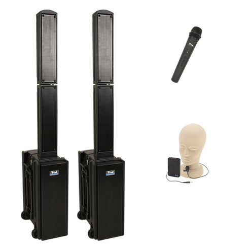 Anchor Audio Beacon Pair (XU2,R), Anchor-Air & 2 Wireless Mics: Combo 
Handheld WH-LINK / Beltpack/Lapel WB-LINK & LM-LINK