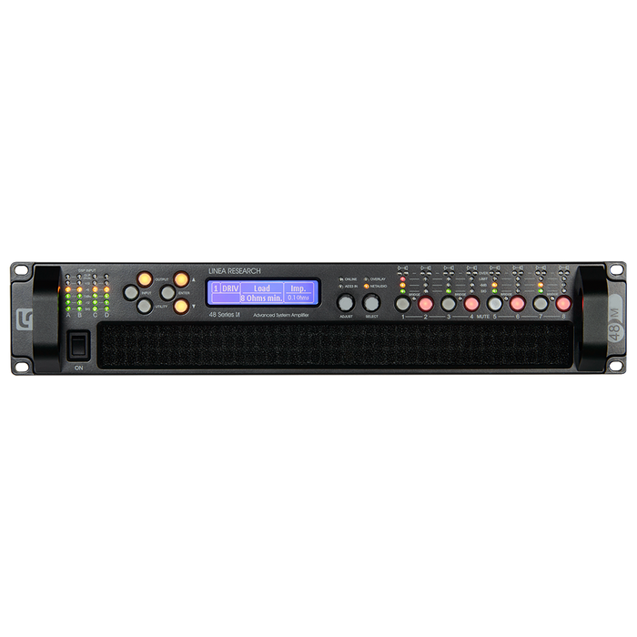 Pioneer Pro Audio LR-48M20 8-Channel X 2500W @4Ω Touring Amplifier DSP Class D 70/100V