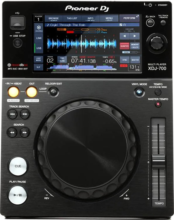 Pioneer DJ XDJ-700 Compact Digital DJ Media Player with Wi-Fi Playback, Advanced Playback Options, and Pro DJ Link Interconnectivity