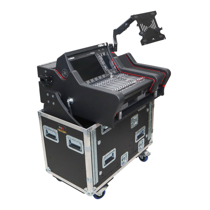 ProX XZF-YDM7EX-COMPACT1U LMA Flip Ready Flight Case for Yamaha DM7C-EX