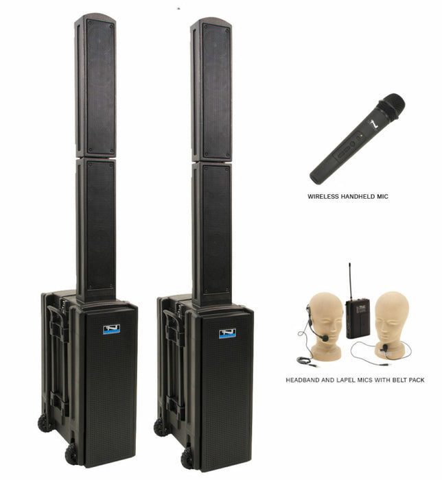 Anchor Audio Beacon Pair (XU2, RU2), Anchor-Air & 2 Wireless Mics: Combo 
Handheld WH-LINK / Beltpack/Lapel WB-LINK & LM-LINK