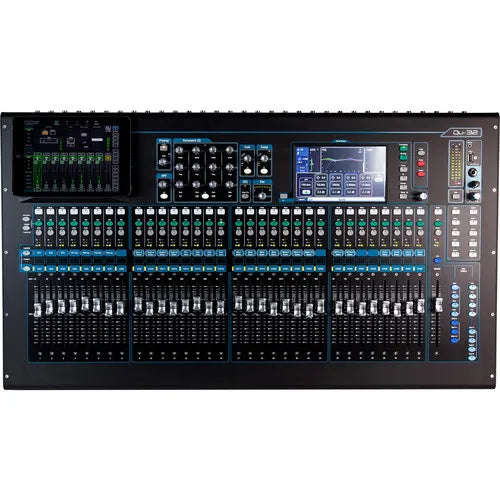 Allen & Heath AH-QU-32C 32 Channel Digital Mixer, 32 Mic/Line + 3 stereo 100mm Motorized Faders, Network port, 7" Touch Screen