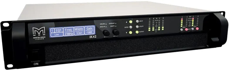 Martin Audio IK42-DANTE 4-Channel Power Amplifier With 4x4 Dsp , Dante Interface