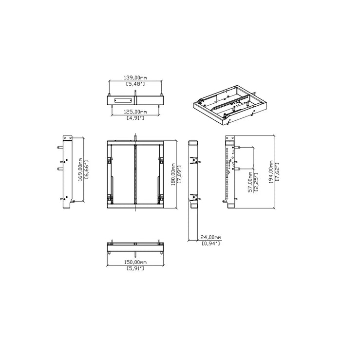 Martin Audio ASF20054 MLA Mini Install (single) Flying Frame With Pins Only