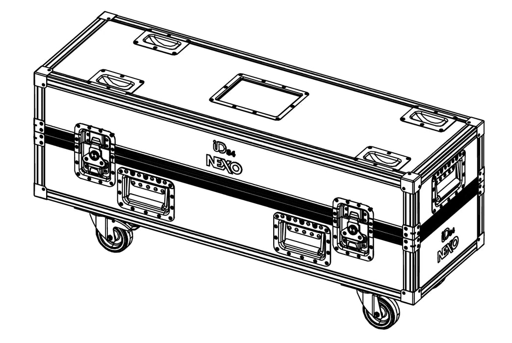 Nexo IDT-2CASE84 ID ACC, Flight case for 2x ID84/ID84L and Accessories - Special Order Only