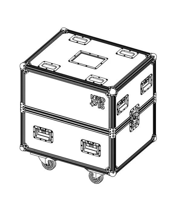 Nexo PNT-2CASE15 P15 ACC, Flight Case for 2x P15s - Special Order Only