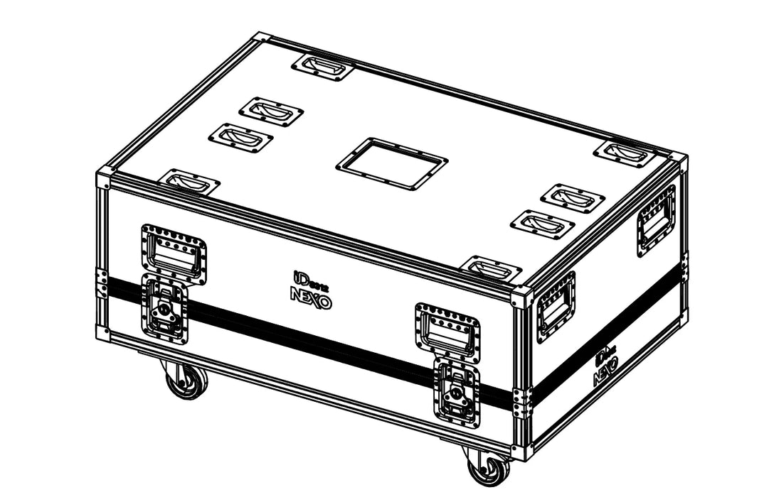 Nexo IDT-2CASE312 ID ACC, Flight case for 2x IDS312 - Special Order Only