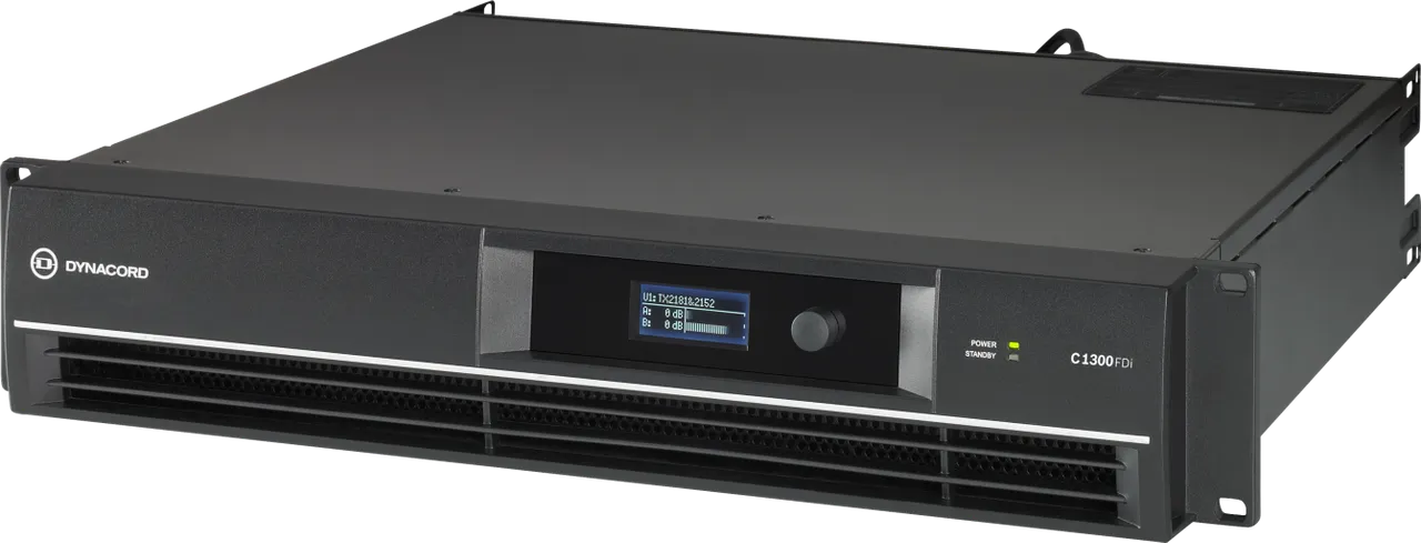 Dynacord C1300FDI-US DSP Power Amplifier 2x650W, Phoenix Connectors