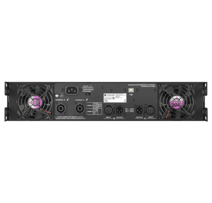 Dynacord L1800FD-US DSP Power Amplifier 2x950W. With FIR Drive, XLR/NL4 Connectors