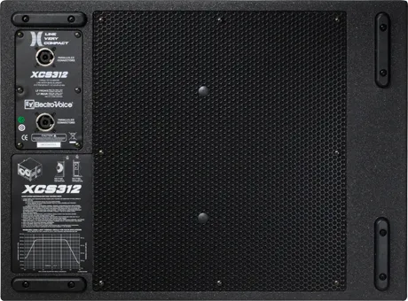 Electro-Voice XCS312-BLK, Cardioid Subwoofer  Cabinet , 3 X 12" DVX3120 Woofer (Bi-amp Only), Black
