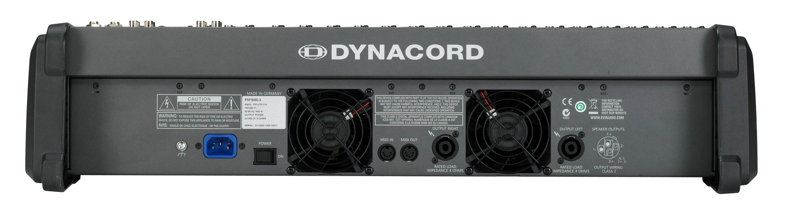 Dynacord DC-CMS1600-3-MIG 12 Mic/Line + 4 Mic/Stereo Line Channels, USB-Audio Interface