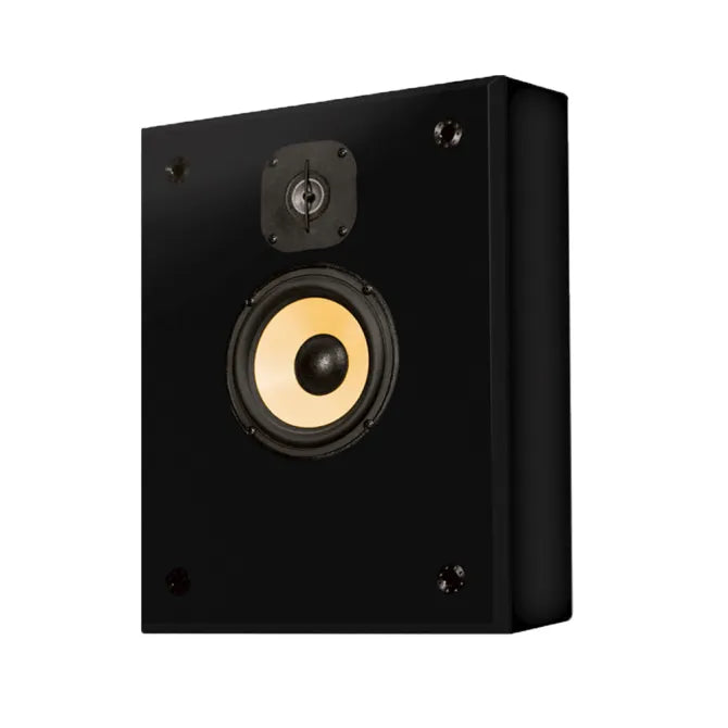 Induction Dynamics S2.W-BG S2 Two-Way Single On-Wall Loudspeaker, Black Gloss