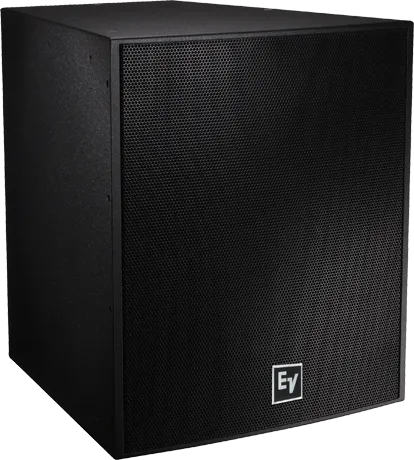 Electro-Voice EVF-2151D-BLK Dual 15", 1000 WATT Subwoofer System, EVCoat, Black - External Crossover Required