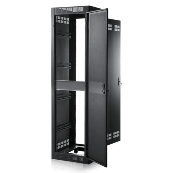 Atlas Sound FMA44-25SA Stand Alone Rack 25.5 inch Deep, 44RU **Shown with optional front door**