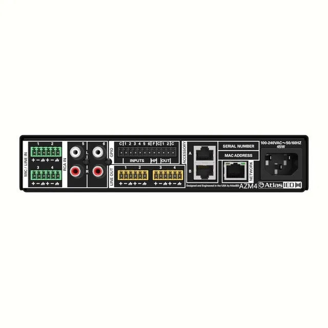 Atlas Sound AZM4 Atmosphere™ 4-Zone Audio Processor