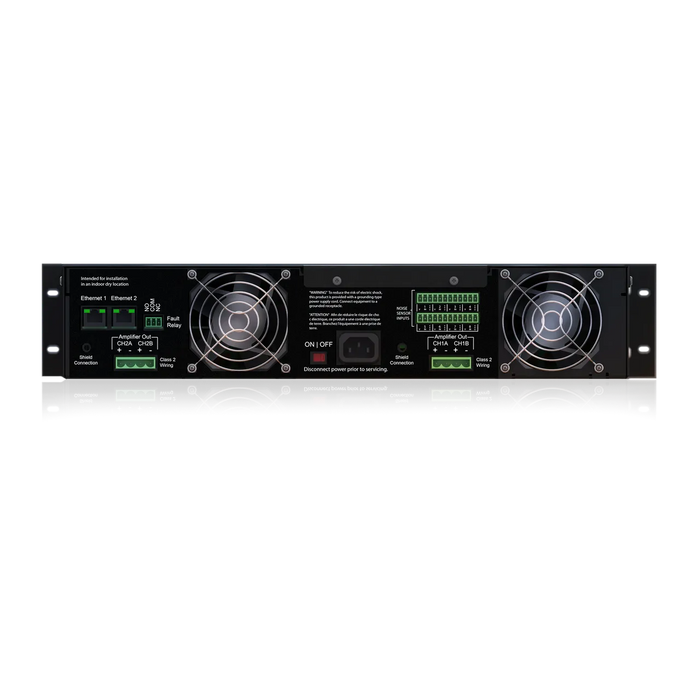 Atlas Sound DNA2404CH DNA2404CH Series 100-Volt 4-Channel Amplifier with CobraNet® Network Audio