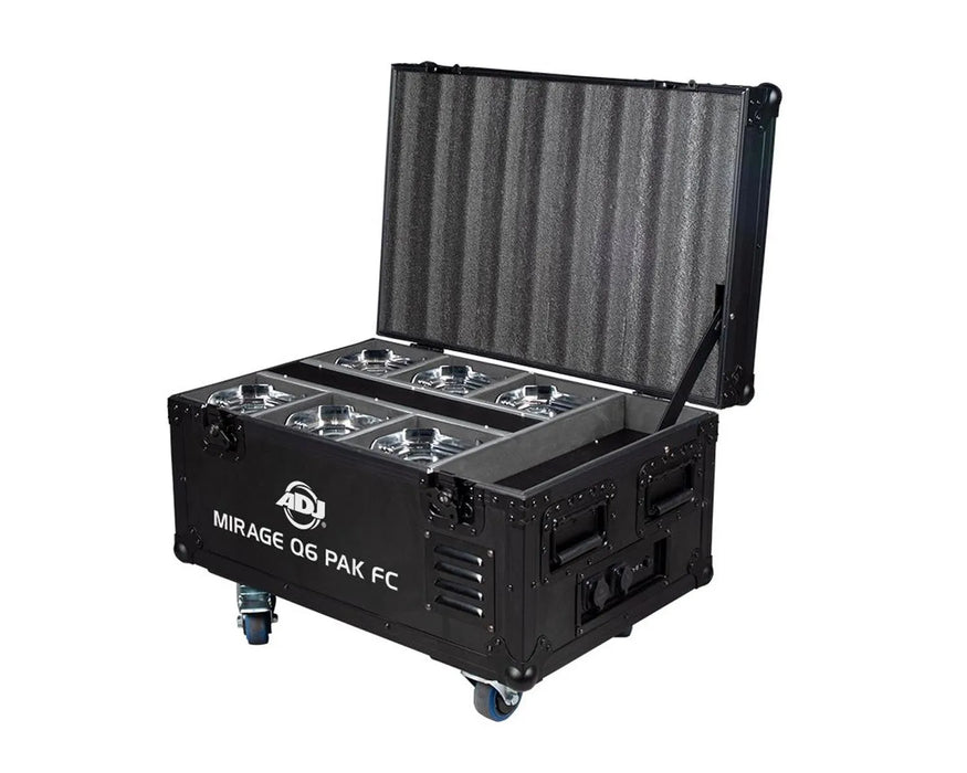 American DJ Mirage Q6 Pak with Charging Case, Chrome