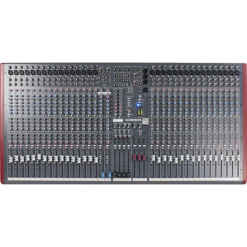 Allen & Heath AH-ZED436 4-Buss Mixer 32 Mic/Line + 2 Dual Stereo Ch., 4 band dual swept mid EQ, 6 Aux sends, 4 groups, Matrix, USB I/O 100mm faders