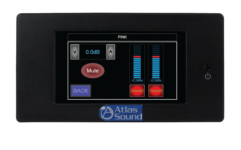 Atlas Sound BBWP-TOUCH7B BlueBridge® 7" Touch Panel Wall Controller