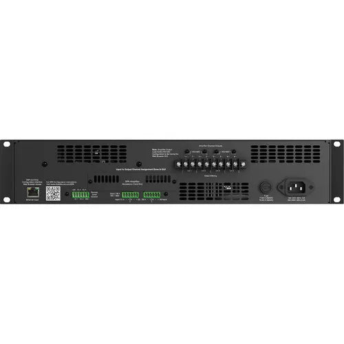 Atlas Sound DPA2402 2400-Watt Networkable Multi-Channel Power Amplifier with Optional Dante™ Network Audio