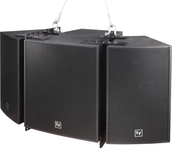 Electro-Voice EVF-2151D-BLK Dual 15", 1000 WATT Subwoofer System, EVCoat, Black - External Crossover Required