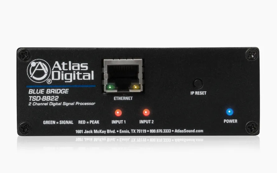 Atlas Sound TSD-BB22 2 Input x 2 Output - Networkable DSP Device