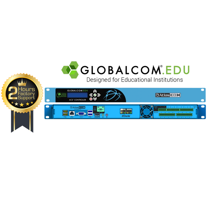 Atlas Sound IP116-CS GLOBALCOM® IP116-CS Announcement Control System with 16 CobraNet® Message Channels