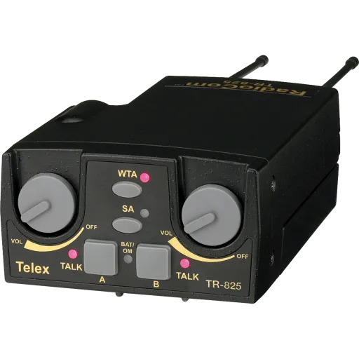RTS TR-825 F3 5 US UHF Beltpack, 2ch, Band F3, 5M Headset