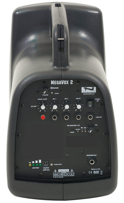 Anchor Audio MegaVox (XU2), Anchor-Air, 2 wireless mics: Beltpack/Collar WB-LINK & CM-LINK & stand