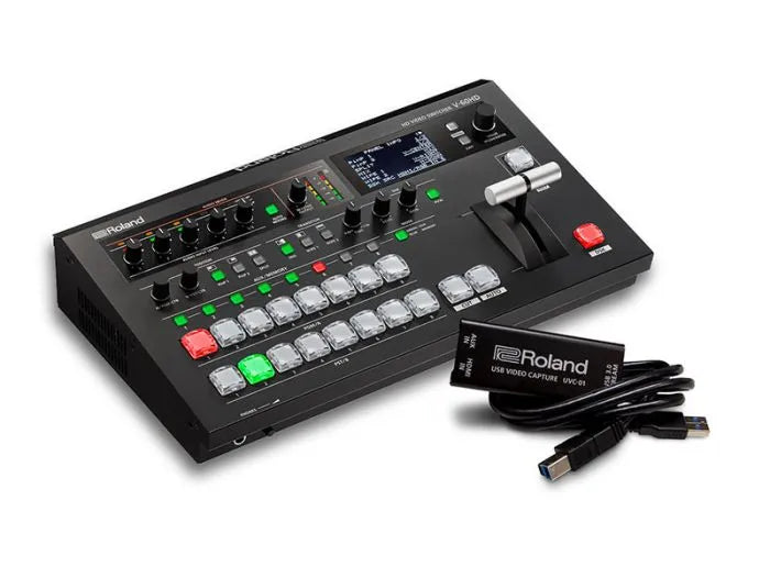 Roland V-60HD STR HD Video Switcher - 6 Channel - Streaming Bundle w/ UVC-01